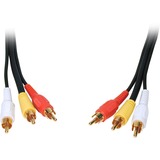 COMPREHENSIVE Comprehensive Standard 3RCA-3RCA-6ST Audio/Video Cable