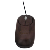 Impecca Bamboo WMB102 Mouse - Wired - Espresso