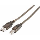 MANHATTAN PRODUCTS Manhattan Hi-Speed A Male/B Male USB Active Cable, 36'