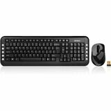GL-1630 2.4Ghz Wireless Keyboard & Mouse Combo by Ergoguys - USB Wireless RF Keyboard - USB Wireless RF Mouse - Laser - 1600 dpi - Tilt Wheel