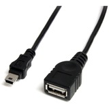 STARTECH.COM StarTech.com 1 ft Mini USB 2.0 Cable - USB A to Mini B F/M