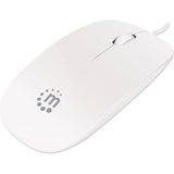 MANHATTAN PRODUCTS MANHATTAN Silhouette Mouse - Optical - Wired - White