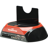 MANHATTAN 130165 Drive Dock - External - Black, Red