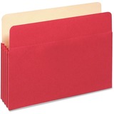 Globe-Weis TUFF Pocket Colored Top Tab File Pocket GLW1514CRED