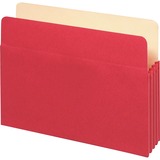 Globe-Weis TUFF Pocket Colored Top Tab File Pocket GLW1534GRED10
