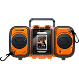 GRACE DIGITAL AUDIO Grace Digital ECOXGEAR Eco Terra GDI-AQ2SI60 ECOXGEAR Rugged and Waterproof Stereo Boombox (Orange)