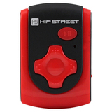Hip Street 4 GB Flash MP3 Player - Red HS-601-4GBRD
