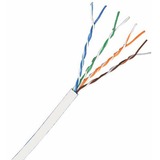 COMPREHENSIVE Comprehensive Cat 5e Plenum 350MHz Solid White Bulk Cable 1000ft