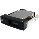 5.25in Trayless Hot Swap Mobile Rack for 3.5in SATA HDD with LCD & Fan - HSB110SATBK