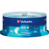 VERBATIM Verbatim 97344 Blu-ray Recordable Media - BD-R - 6x - 25 GB - 20 Pack Spindle