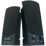 Inland ProHT 88037 2.0 Speaker System - 1 W RMS/300 W PMPO - 88037