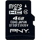 PNY P-SDU4G4-EF 4 GB MicroSD High Capacity (microSDHC) - 1 Card