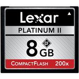 LCF8GBBSBNA2002 - Lexar Media Platinum II LCF8GBBSBNA2002 8 GB CompactFlash (CF) Card - 2 Card/2 Pack