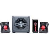 GENIUS Genius SW-G2.1 1250 2.1 Speaker System - 38 W RMS - Gray