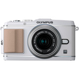 Olympus PEN E-P3 12.3 Megapixel Mirrorless Camera (Body with Lens Kit) - 17 mm - White V204033WU000