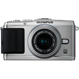 Olympus PEN E-P3 12.3 Megapixel Mirrorless Camera (Body with Lens Kit) - 17 mm - Silver V204033SU000