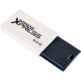 Patriot Memory Extreme Performance Supersonic Xpress 8 GB USB 3.0 Flash Drive - White, Black - 1 Pack PSF8GXPUSB