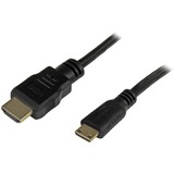 STARTECH.COM StarTech.com 1 ft High Speed HDMI Cable with Ethernet- HDMI to HDMI Mini- M/M