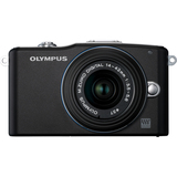 Olympus PEN E-PM1 12.3 Megapixel Mirrorless Camera (Body with Lens Kit) - 14 mm - 42 mm - Black V206011BU000