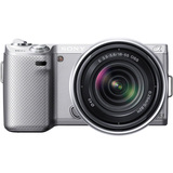 Sony alpha NEX-5N 16.1 Megapixel Mirrorless Camera (Body with Lens Kit) - 18 mm - 55 mm - Silver NEX5NKS