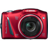 Canon PowerShot SX150 IS 14.1 Megapixel Compact Camera - Red 5663B005