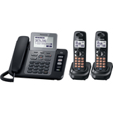 Panasonic KX-TG9472B Cordless Phone - 1.90 GHz - DECT - Black