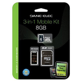 Duracell DA-3IN1C1008G-R 8 GB MicroSD High Capacity (microSDHC) - 1 Card