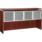 Lorell 68600 Series Hutch - 72" - Aluminum PVC Glass - Durable Stain Resistant