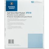 Business Source Vinyl File Pocket BSN37518