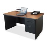 Lorell 67000 Series Single Pedestal Desk - 67781