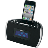 Jensen Desktop Clock Radio - 4 W RMS - Stereo - Apple Dock Interface - JIMS125I