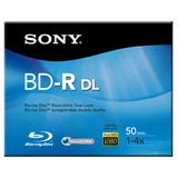 Sony BNR50R2H Blu-ray Recordable Media - BD-R DL - 4x - 50 GB - BNR50R2H