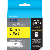 EPSON Epson Strong Adhesive Label Cartridge Label Tape Black on Yellow