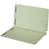 Globe-Weis End Tab Pressboard Folder with Fastener