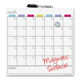 The Board Dudes Cubicle Dry Erase Calendar Board BDU13759VA4