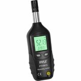 PYLE Pyle Mini Temperature and Humidity Meter With Dew Point and Wet Bulb Temperature