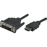 MANHATTAN - STRATEGIC Manhattan HDMI to DVI-D Dual Link Cable, 6', Black