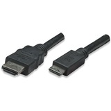 MANHATTAN PRODUCTS Manhattan High Speed HDMI Cable, Mini HDMI Male/HDMI Male, 6', Black