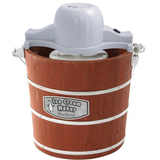 FOCUS ELECTRICS West Bend IC12701 4 Qt Wooden Bucket Ice Cream Maker