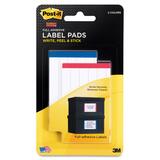 Post-it Super Sticky Red/Blue Lined ID Label Pad