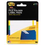Post-it Super Sticky Assorted Side Color Bars File Folder Label Pad