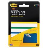 Post-it Super Sticky Assorted Side Top Color Bars File Folder Label Pad