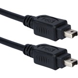 QVS QVS 25ft IEEE1394 FireWire/i.Link 4Pin to 4Pin A/V Black Cable