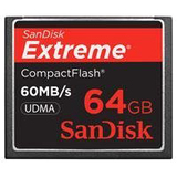 SanDisk Corporation SDCFX-064G-A61 64GB Extreme CompactFlash (CF) Card