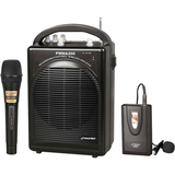 PylePro Rechargeable Portable PA System with Wireless Lavalier/Headset MIC and 1 Wired Mic