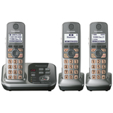 Panasonic KX-TG7733S Cordless Phone - 1.90 GHz - DECT 6.0 - Silver - KXTG7733S