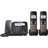 Panasonic KX-TG4772B Cordless Phone - 1.90 GHz - DECT 6.0 - Black - KXTG4772B