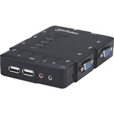 IC INTRACOM - MANHATTAN Manhattan 4-Port USB Compact KVM Switch with Audio Support