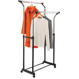 HONEY-CAN-DO Honey-can-do Adjustable Height Double Flared Garment Rack
