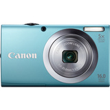 Canon PowerShot A2400 IS 16 Megapixel Compact Camera - Blue - 6190B001